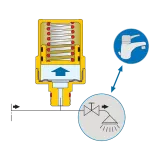 CALEFFİ Seri 525 ANTISHOCK, Koç darbe önleyici.