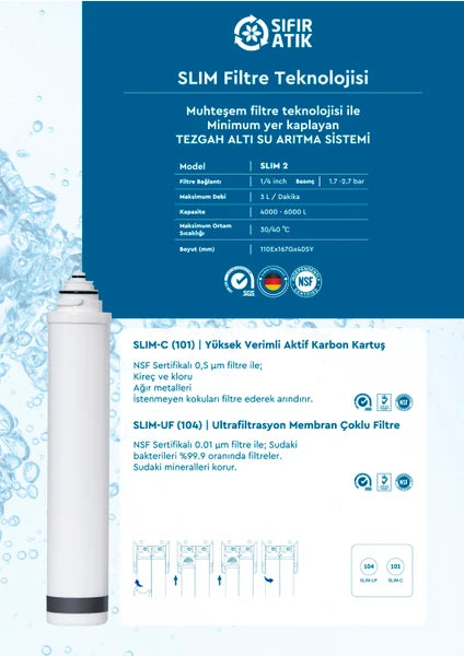 BWT Slim 2 Tezgah Altı Su Arıtma