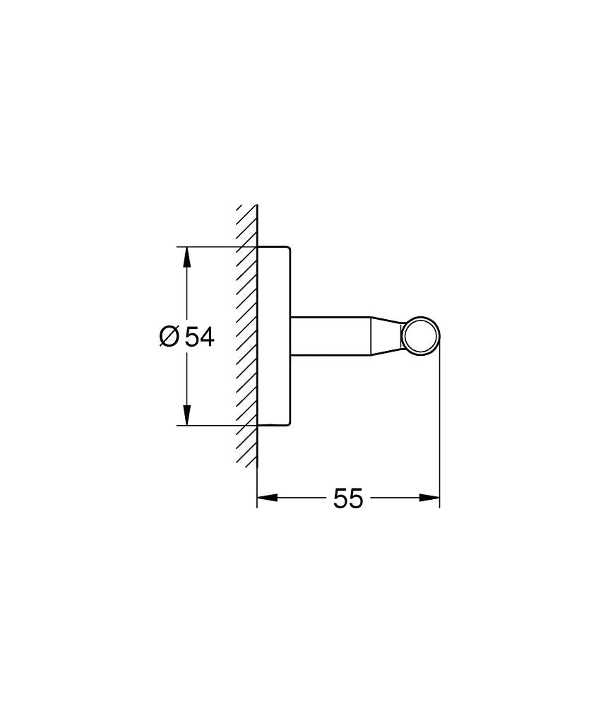 BauCosmopolitan Neutral Havlu/bornoz askılığı-Grohe