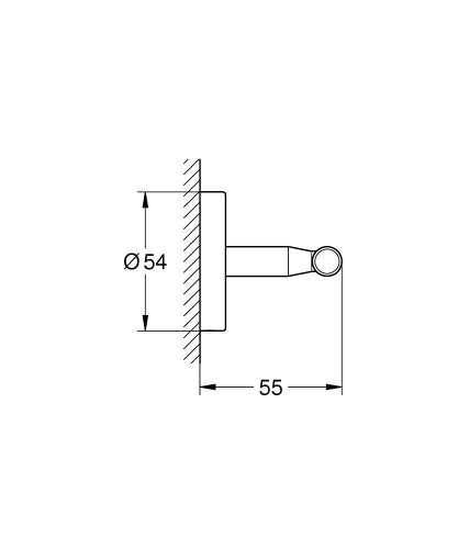 BauCosmopolitan Neutral Havlu/bornoz askılığı-Grohe
