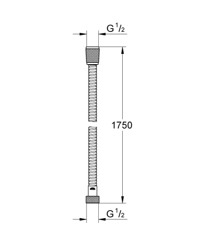 metall shower hose 1750mm-Grohe