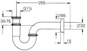 Sifon 1 1/4"-Grohe