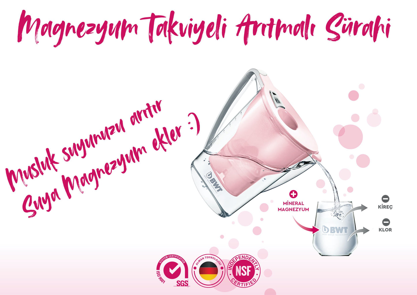 PENGUIN 2.7lt Su Arıtmalı Lacivert Sürahi BWT