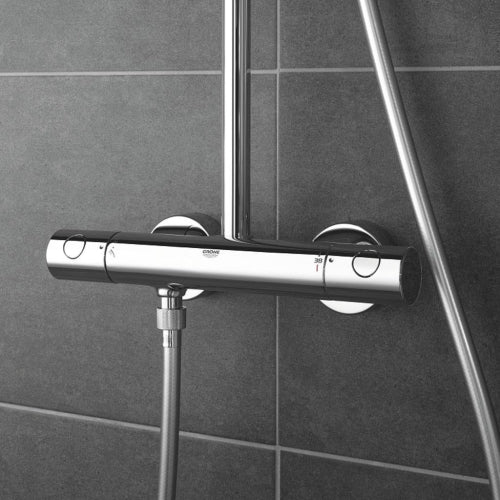 New Tempesta Cosmop. System Duvar bağlantılı, divertörlü duş sistemi-Grohe