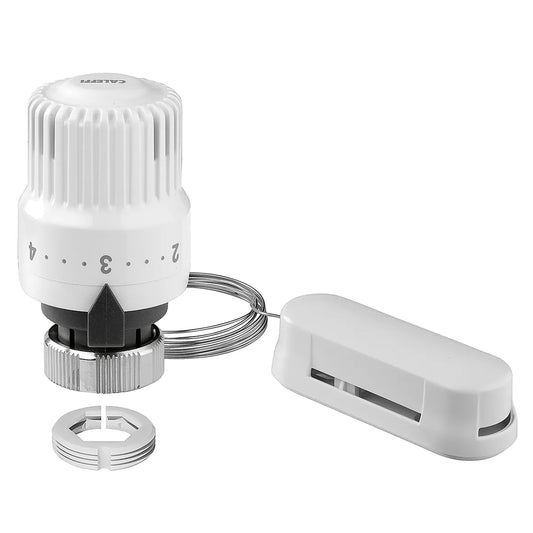 CALEFFİ Termostatik ve dönüştürülebilir radyatör vanaları için uzak sensörlü termostatik kontrol başlığı.