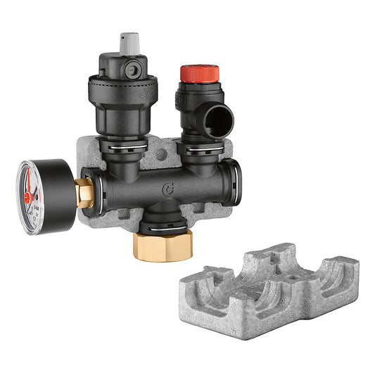 CALEFFİ Seri 305 Isıtma sistemleri için kompozit malzemeden yapılmış ön-montajlı kit.