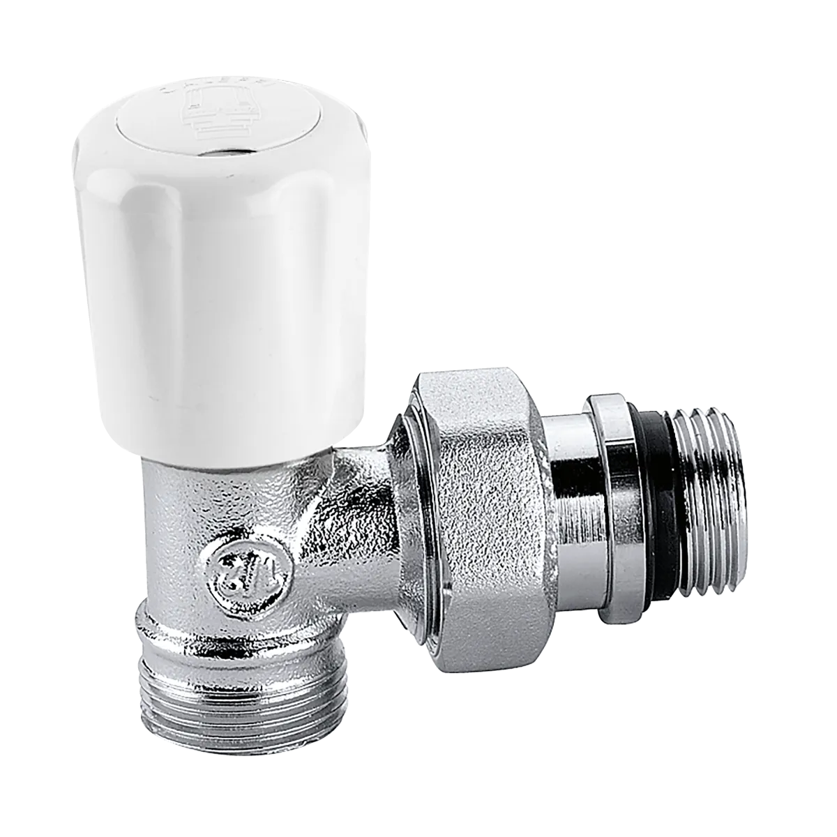 CALEFFİ 425402 Termostatik kontrol başlıkları ve termo-elektrik aktüatörlere uygun dönüştürülebilir radyatör vanası.