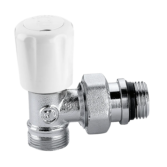 CALEFFİ 425402 Termostatik kontrol başlıkları ve termo-elektrik aktüatörlere uygun dönüştürülebilir radyatör vanası.
