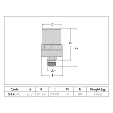 CALEFFİ Seri 525 ANTISHOCK, Koç darbe önleyici.