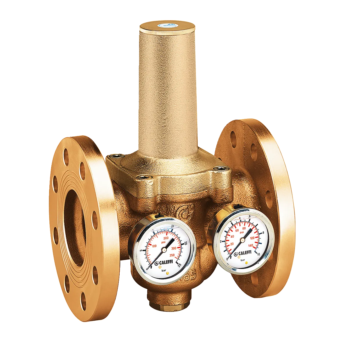 CALEFFİ Seri 5366 Değiştirilebilir kartuşlu YÜKSEK basınç düşürücü vana. PN 16 flanşlı bağlantı.