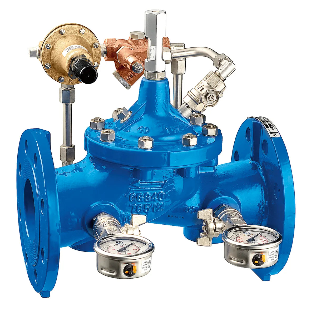 CALEFFİ Seri 578 Pilot kumandalı basınç düşürücü vanalar.