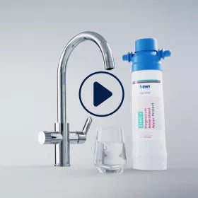 AQA drink Pure 2.0 çinko + MP200 filtre kartuşu ile GROHE marka kalitesi, musluktan akan yüksek kaliteli filtrelenmiş su anlamına gelir.