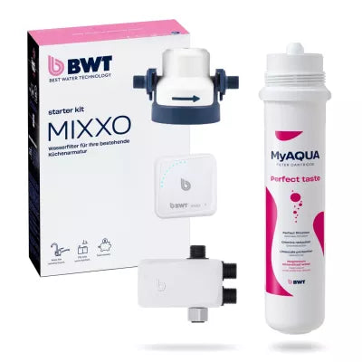 BWT MIXXO başlangıç seti - Mükemmel lezzet Musluğunuzdan akan en iyi su için yenilikçi çözüm.