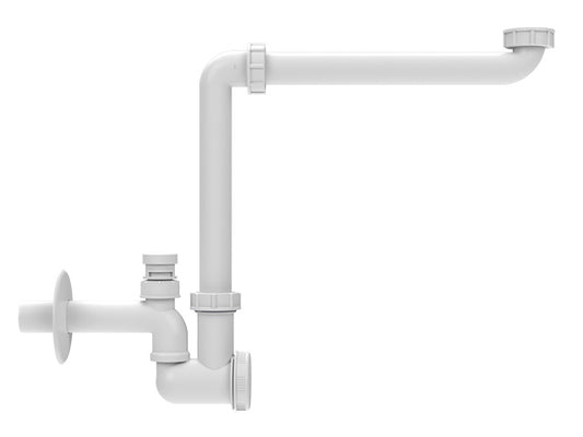 HL137N-BV/30 Yer Tasarruf Mobilya Sifonu DN32x5/4',Havalandırma Şapkası 1'