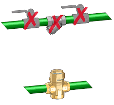 CALEFFİ Seri 577105 3/4 FILTERSTOP  Kesme özellikli kontrol edilebilir pislik tutucu.