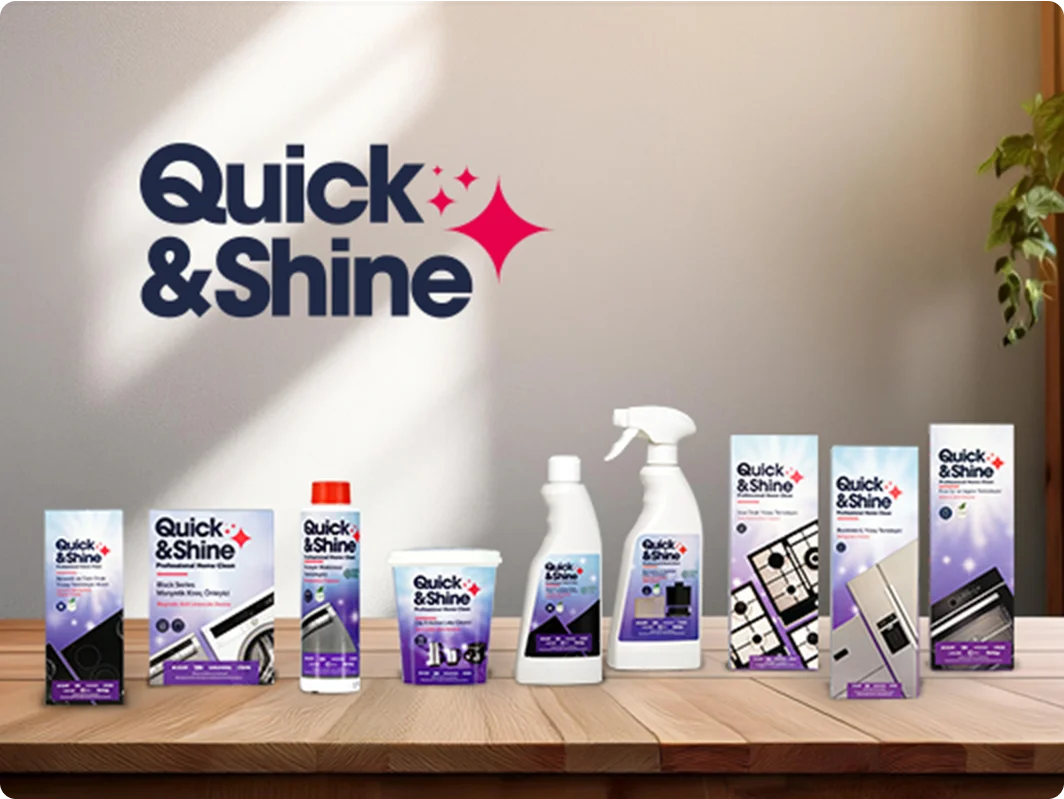 Quick&Shine bulaşık makine temizleyicisi