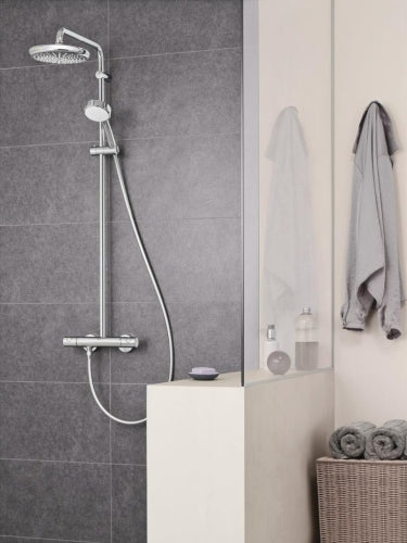 New Tempesta Cosmop. System Duvar bağlantılı, divertörlü duş sistemi-Grohe